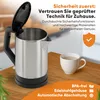 Clatronic Wasserkocher Edelstahl | 1,5 Liter | BPA frei | Produktbild-Vorschau 4