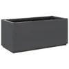vidaXL Bac à plantes gris foncé 80x36x35 cm PP Voir les images du produit 1
