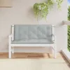 vidaXL Cuscini per panca da giardino 2 pz. Tessuto melange Anteprima dell’immagine prodotto 3
