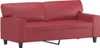 vidaXL 2-Sitzer-Sofa Weinrot 140 cm Kunstleder Produktbild-Vorschau 1
