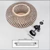 Decollatura Deckenlampe aus Metall/Bambus in Schwarz/Natur Produktbild-Vorschau 5
