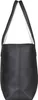 A black tote bag with white handles against a white background. Produktbild-Vorschau