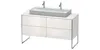 Waschtischunterbau XSQUARE 778x1400x548mm steingrau Produktbild-Vorschau 2