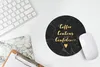 MuchoWow® Mauspad Mousepad Zitat - Kaffee - Gold - Marmor Produktbild-Vorschau 5