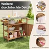 Carrello per barbecue da esterno COSTWAY, carrello di Anteprima dell’immagine prodotto 6