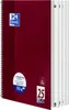 A maroon Oxford Collegeblock notebook with a spiral binding, shown from the front-left angle. The notebook has a white and blue Oxford logo on the top left, and various text and icons on the bottom right. Náhľad obrázku produktu