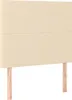 vidaXL Kopfteil Creme 100x5x118/128 cm Stoff Produktbild-Vorschau 1