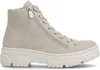 A single beige women's boot is shown against a white background. Podgląd zdjęcia produktu