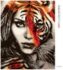 Diamondi - Diamond painting - TIGERFRAU, 40X50 cm, mit Produktbild-Vorschau 3