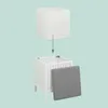 Relaxdays wasmand met zitfunctie, walnootkleur, met bekleed Productafbeelding-voorbeeld 6