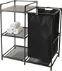 1.02 Badplank met wasmand, zwart - ongeveer 69 x 35,5 x 77 Productafbeelding-voorbeeld 1
