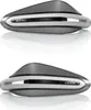 Two identical motorcycle handguards are shown against a white background, each with a reflection. Voir les images du produit