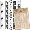 Malschablone für Handwerk A4 21x30cm, Griechische Ornamente Produktbild-Vorschau 1