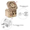 3D Holzpuzzle Schatztruhe, 123 Teile, DIY Bausatz, Produktbild-Vorschau 8
