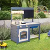 Home Deluxe Cuisine en bois MUDINO - Gris I Cuisine, Voir les images du produit 2