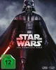 Darth Vader from Star Wars on a dark, smoky background, with the "Star Wars: The Complete Saga" title and FSK 12 rating prominently displayed. Produktbild-Vorschau