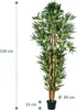 PLANTASIA Kunstpflanze Bambus Strauch 220 cm Produktbild-Vorschau 5