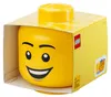 LEGO Storage Head  "Happy Boy", groß (gelb) Produktbild-Vorschau 6