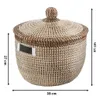 Úložný kôš Kobolo BOA zo sušenej morskej trávy - 38x41 cm Náhľad obrázku produktu 2