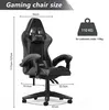 Herní židle Ergonomická - bederním polštářem + opěrka hlavy Náhled obrázku produktu 7