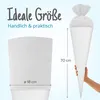 itenga Bastelschultüte 70cm mit Filzverschluss WEISS Produktbild-Vorschau 6