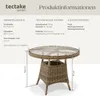 tectake® Aluminium Gartentisch wetterfest und UV-beständig Produktbild-Vorschau 5