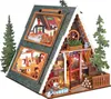 Puzzle en bois 3D Rolife DIY « Cabane à toit en A » Voir les images du produit 1