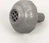 A gray plastic pump part with a grid-like opening on a white background. Voir les images du produit