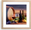 Gerahmtes Poster - Rahmen in heller Eiche - Wein Weinberg Produktbild-Vorschau 1