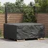 vidaXL Coprimobile tinta unita nero 200 x 150 x 85 cm 210D Anteprima dell’immagine prodotto 3