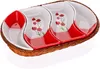 Banquet Poppy Set Schalen in einem Weidenkorb, Keramik, Produktbild-Vorschau 1