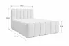 Boxspringbett 140x200 Cloe mit Bettkästen mit Bonell Produktbild-Vorschau 4