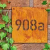 Hausnummer 40 X 40 Hausnummernschild Rost Corten Produktbild-Vorschau 1
