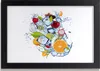 Bild 30x20 MDF-Rahmen, Wandkunst Obst und Eis Produktbild-Vorschau 1