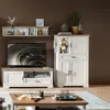 Innostyle Jasmin Highboard mit LED-Beleuchtung 150x93 cm Produktbild-Vorschau 2