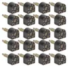 10 párů černých hrotů 12 x 12 mm jako náhrada za podpatky Náhled obrázku produktu 2