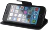 A black flip case for a smartphone is shown. Produktbild-Vorschau