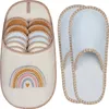 ONVAYA® ABS Gästepantoffel | Regenbogen mit Herz | 6er Set Produktbild-Vorschau 2