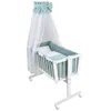 Baby-Delux Wiege Schaukelwiege Babywiege Weiß 90x40 cm  Produktbild-Vorschau 1