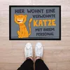 Fußmatte mit Spruch verwöhnte Katze lustig Tiermotiv Produktbild-Vorschau 3