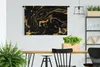 MuchoWow® Wandteppich Wandbehang Muster - Gold - Schwarz Produktbild-Vorschau 2