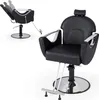COSTWAY Friseurstuhl höhenverstellbar, Salonstuhl 360° Produktbild-Vorschau 1