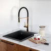 Granitspüle Küchenspüle 39x48 - Schwarz Einbauspüle Produktbild-Vorschau 9