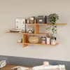 LUNOR Genoa – Wandplank – Bamboe kleur – 123 x 55 x 22 cm Productafbeelding-voorbeeld 3