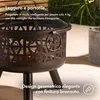 Vonhaus Vuurkorf van ronskleurig Staal met Geometrisch Productafbeelding-voorbeeld 8