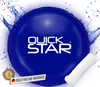A blue round pool cushion with water splashes around it, and a coiled white hose next to it. There are also badges indicating '1' and 'DEUTSCHE MARKE'. Produktbild-Vorschau