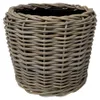 VAN DER LEEDEN DRYPOT® Rattan Pflanzkübel Grau Ø 34 cm - Produktbild-Vorschau 2