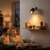 MasterLED Wandlampe E27 - Schwarz mit Gold - Schwenkbare Produktbild-Vorschau 4