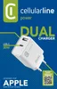 Cellularline Dual Charger - iPhone 8 or later, Drinnen, AC, Produktbild-Vorschau 2