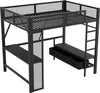 Letto a soppalco Sweiko 140 x 200 cm in metallo con USB, Anteprima dell’immagine prodotto 14